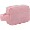 Mytagalongs Ellie Quilted Cosmetic Bag In Gray