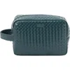 Mytagalongs Ellie Quilted Cosmetic Bag In Green