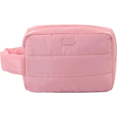 Mytagalongs Ellie Quilted Cosmetic Bag In Pink