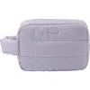 Mytagalongs Ellie Quilted Cosmetic Bag In Purple