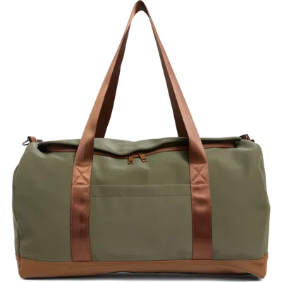 Mytagalongs Faux Leather Duffle Bag In Nordstrom Hunter/ Mocha