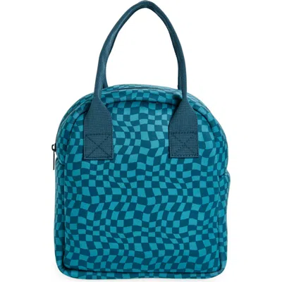 Mytagalongs Hangry Print Foodie Tote Bag In Dark Teal