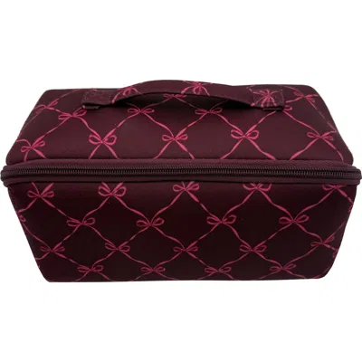 Mytagalongs Khatie Large Cosmetic Case In Burgundy