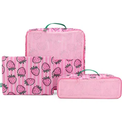 Mytagalongs Kids' Set Of 3 Mini Packing Bags In Pink