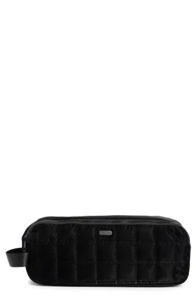 Mytagalongs Large Box Quilted Cosmetics Bag In Black