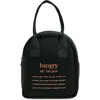 Mytagalongs Mariposa Butterfly Foodie Tote In Black/rose Gold