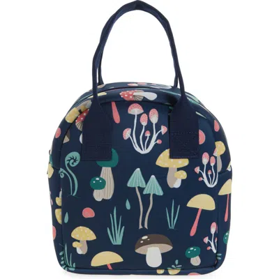 Mytagalongs Mariposa Butterfly Foodie Tote In Navy Multi