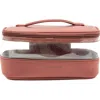 Mytagalongs Medium Clear Train Zip Case In Desert Rose