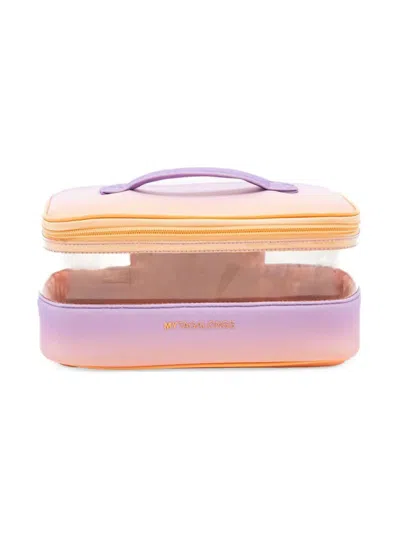 Mytagalongs Medium My Clear Logo Makeup Pouch In Gradient