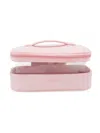 Mytagalongs Medium My Clear Logo Makeup Pouch In Soft Pink