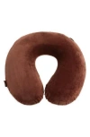 Mytagalongs Memory Foam Travel Neck Pillow In Chocolate
