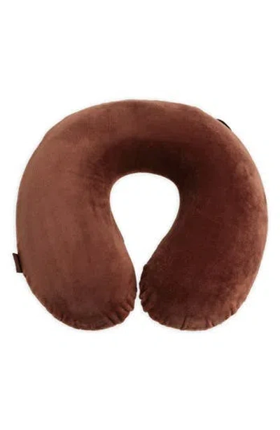 Mytagalongs Memory Foam Travel Neck Pillow In Brown