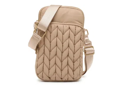 Mytagalongs Mia Flare Crossbody Bag In Beige