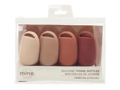 Mytagalongs Mini Silicone Travel Bottles 4 Ct. In Sand