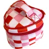 Mytagalongs Peanuts Sweet Hugs Heart Jewelry Case In Pink
