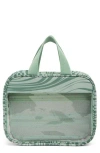 Mytagalongs Poppies Toiletry Bag In Green Multi