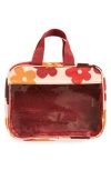 Mytagalongs Poppies Toiletry Bag In Mulberry