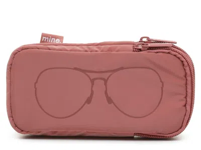 Mytagalongs Quilted Double Sunglasses Case In Medium Pink