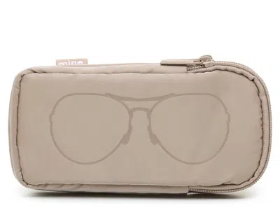 Mytagalongs Quilted Double Sunglasses Case In Taupe