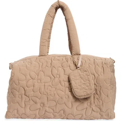 Mytagalongs Quilted Duffle Bag In Pink
