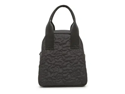 Mytagalongs Quilted Floral Lunch Tote In Black