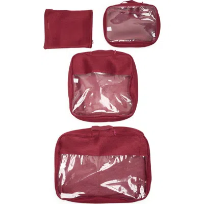 Mytagalongs Set Of 4 Packing Pods In Red