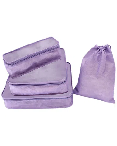 Mytagalongs Short Haul Travel Packing Set In Purple