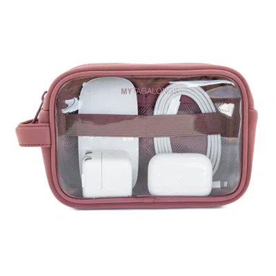 Mytagalongs The Clear Cable Organizer In Pink