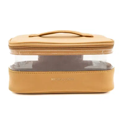 Mytagalongs The Clear Train Case In Brown