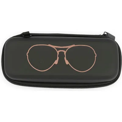 Mytagalongs Travel Glasses Case In Black/rosegold