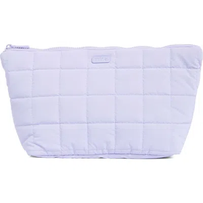 Mytagalongs Vanity Quilted Cosmetic Bag In Purple