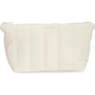 Mytagalongs Vanity Quilted Cosmetic Pouch In Cream