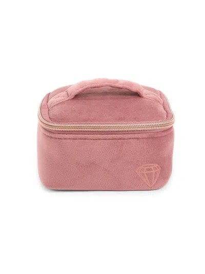 Mytagalongs Velvet Jewelry Case In Pink