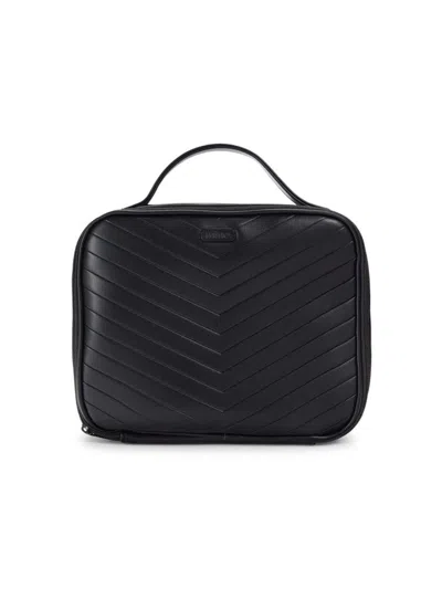 Mytagalongs Vogue Quilted Makeup Bag In Gold