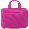 Mytagalongs Wavy Quilted Cosmetics Travel Organizer In Pink