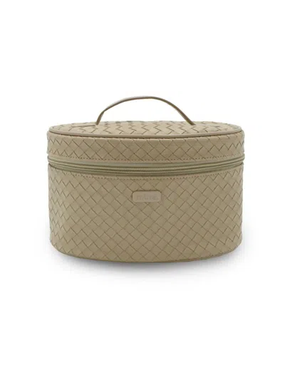 Mytagalongs Women's Allure Woven Cosmetic Case In Cream