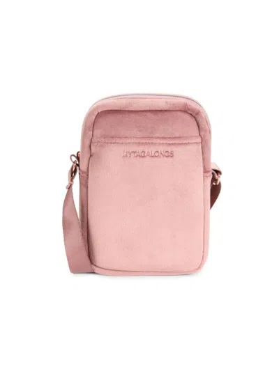 Mytagalongs Women's Vixen Mini Plush Crossbody Bag In Rose