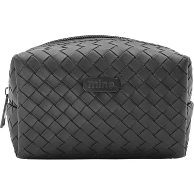Mytagalongs Woven Loaf Cosmetic Case In Black