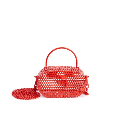 Myth House Women's Red Mini Michelle In Cayenne Handbag In Burgundy