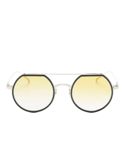 Myth Round-frame Sunglasses In Yellow