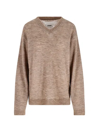 MYTHINKS ALPACA BLEND SWEATER, BEIGE