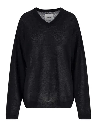 Mythinks Alpaca Blend Sweater In Black