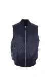 Mythinks Ribbed Zip-front Jacket In Blue