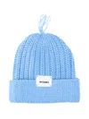 Mythinks Logo-patch Beanie Hat In Blue