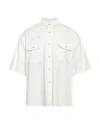 Mythinks Man Denim Shirt White Size S Cotton In White