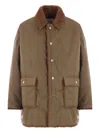 Mythinks Fur Collar Buttoned Jacket In Brown