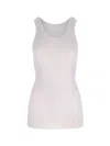 Mythinks Cotton Tank Top In White