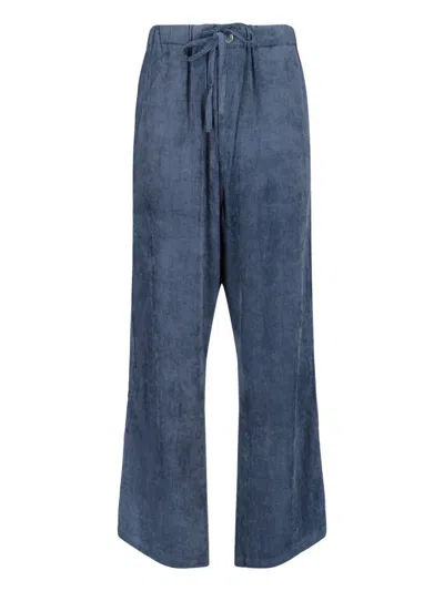 Mythinks Ribbed Pants In Blue