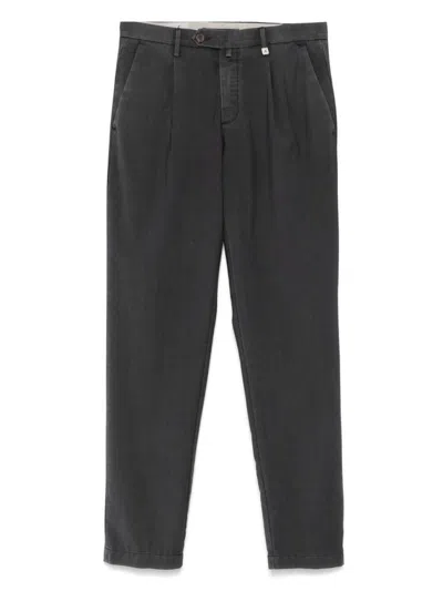 MYTHS ANTHRACITE GREY VIRGIN WOOL TROUSERS