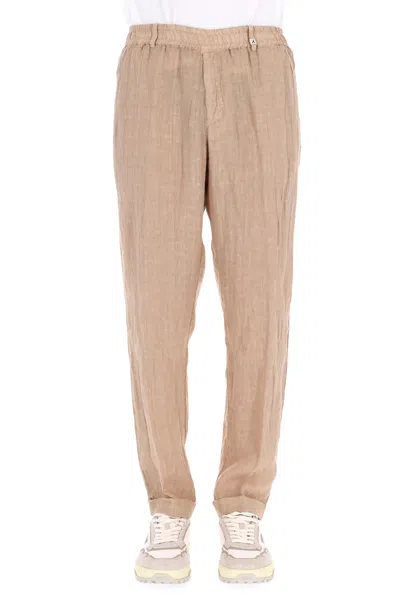 Myths Ares Linen Trousers In Brown